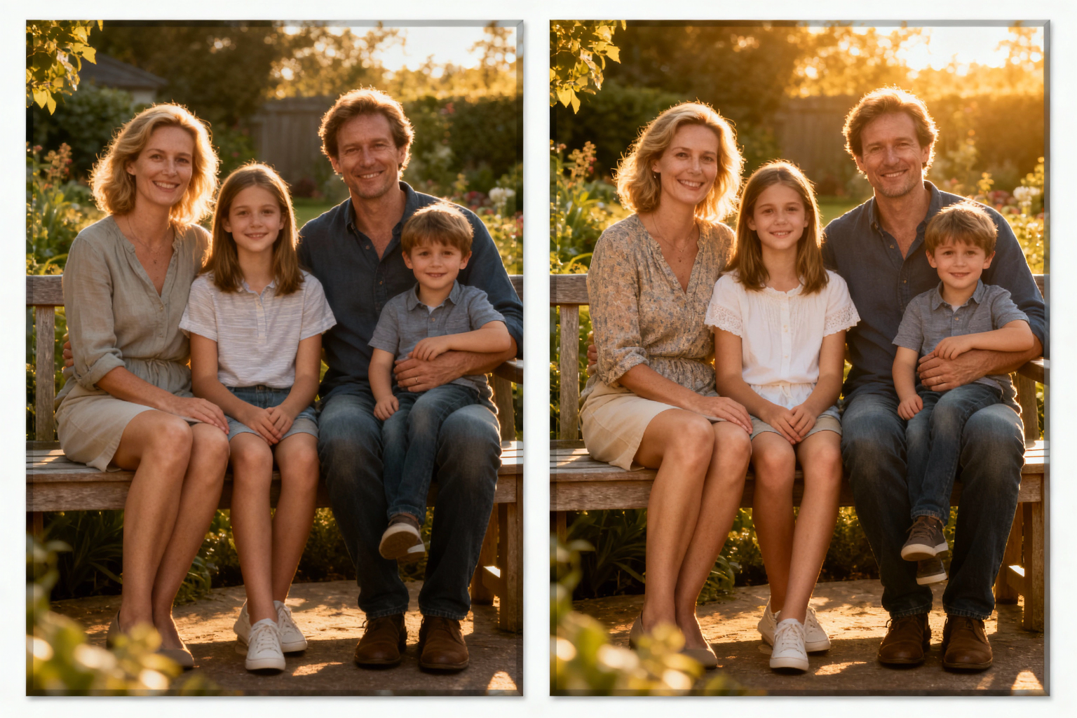 a side by side comparison