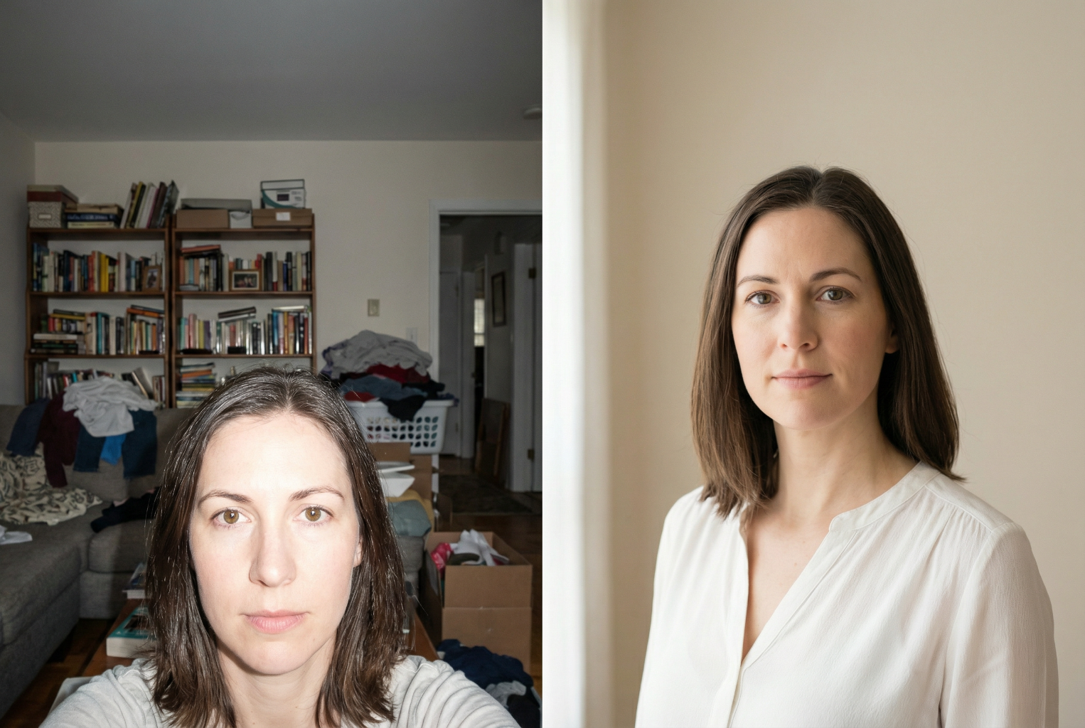 before and after composition