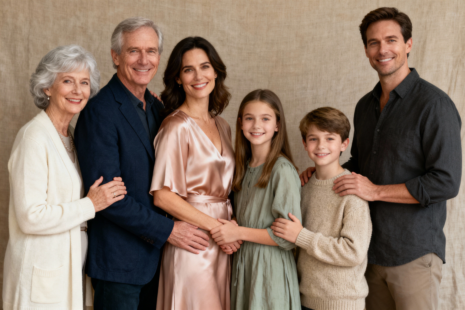 fine art style family portrait