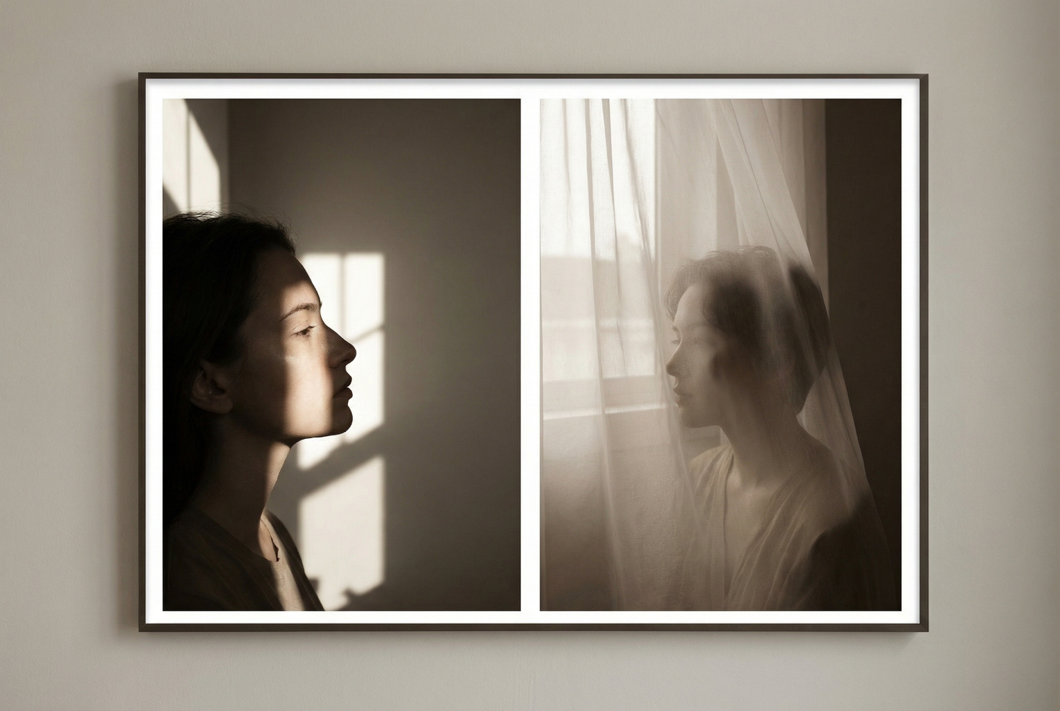 two portraits near the same window