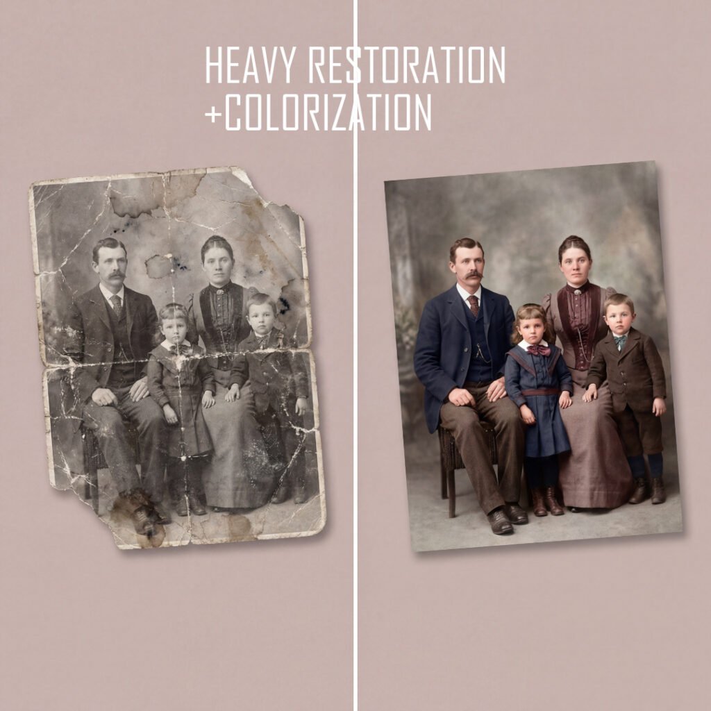 heavy restoration colorization