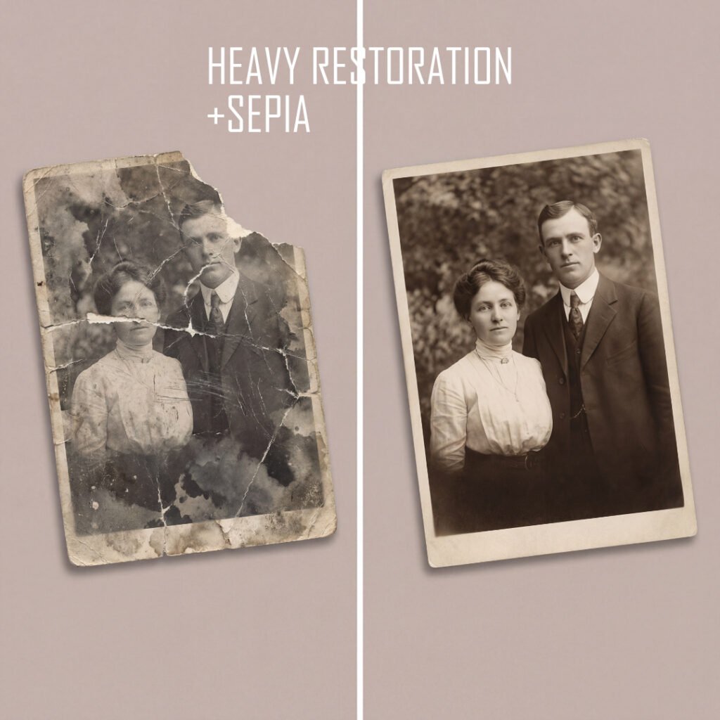heavy restoration sepia