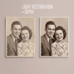light restoration sepia