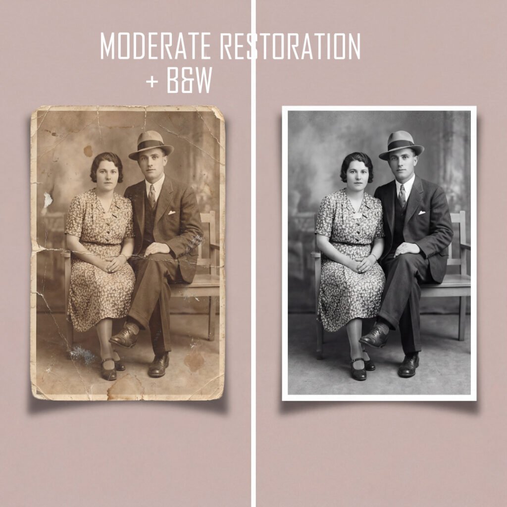 medium restoration bw