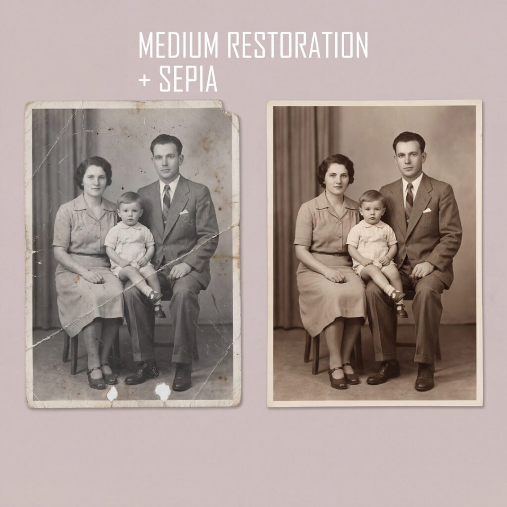 medium restoration sepia